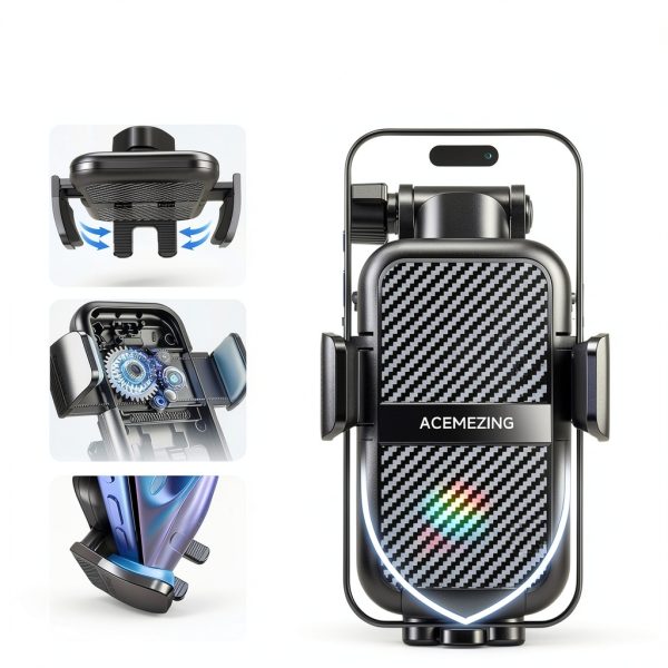 ACMEZING Black Car Phone Holder Mount-3