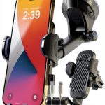 HTU Car Mount Dual Slot Silicone Mount 100lb Suction-0