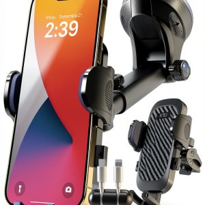 HTU Car Mount Dual Slot Silicone Mount 100lb Suction-0