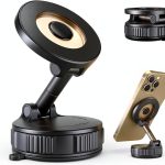 Estbuc Magnetic Car Phone Mount Black Adjustable-0