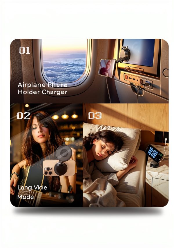LISEN MagSafe Car Phone Mount Vacuum Charger 25W-5