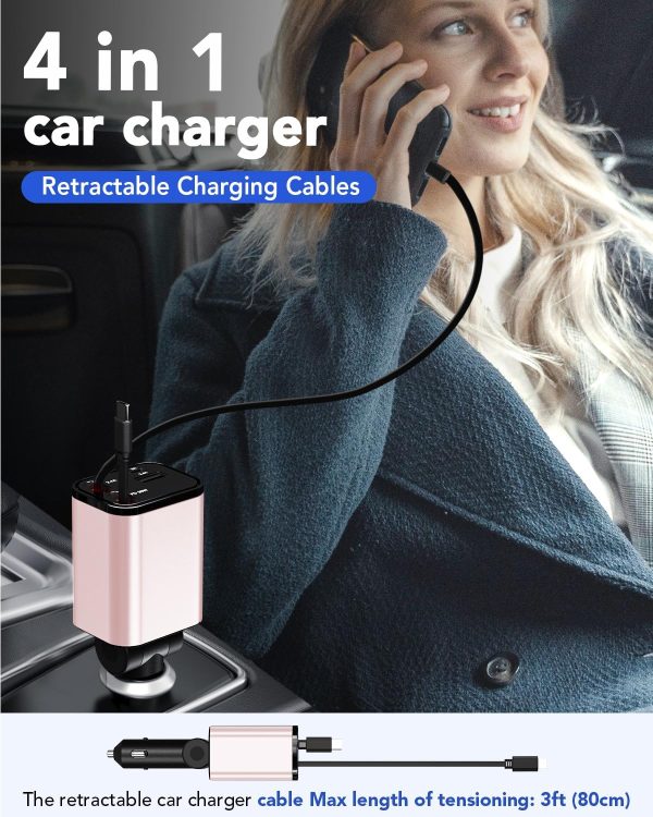 COCIVIVRE USB C Car Charger Fast Charger-4