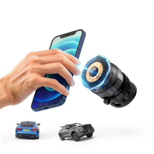 Estbuc Magnetic Car Phone Mount Black Adjustable-4