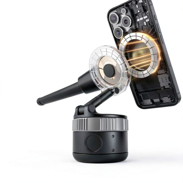 Estbuc Magnetic Car Phone Mount Black Adjustable-6