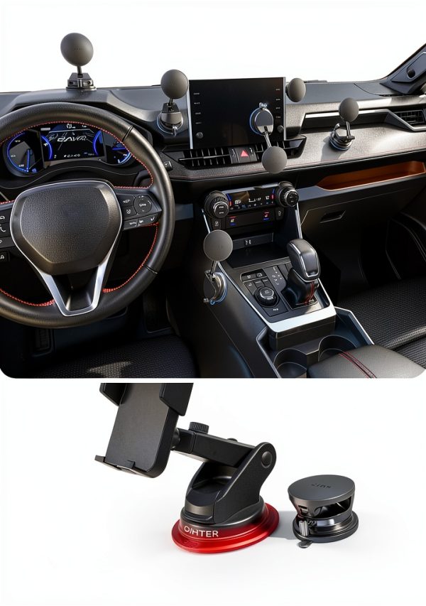 LISEN MagSafe Car Phone Mount Vacuum Charger 25W-1