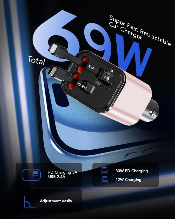 COCIVIVRE USB C Car Charger Fast Charger-1