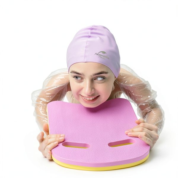 biguphate Swimming Kickboard Pink EVA Foam KB001 17.7x10.6x1.1 in-6