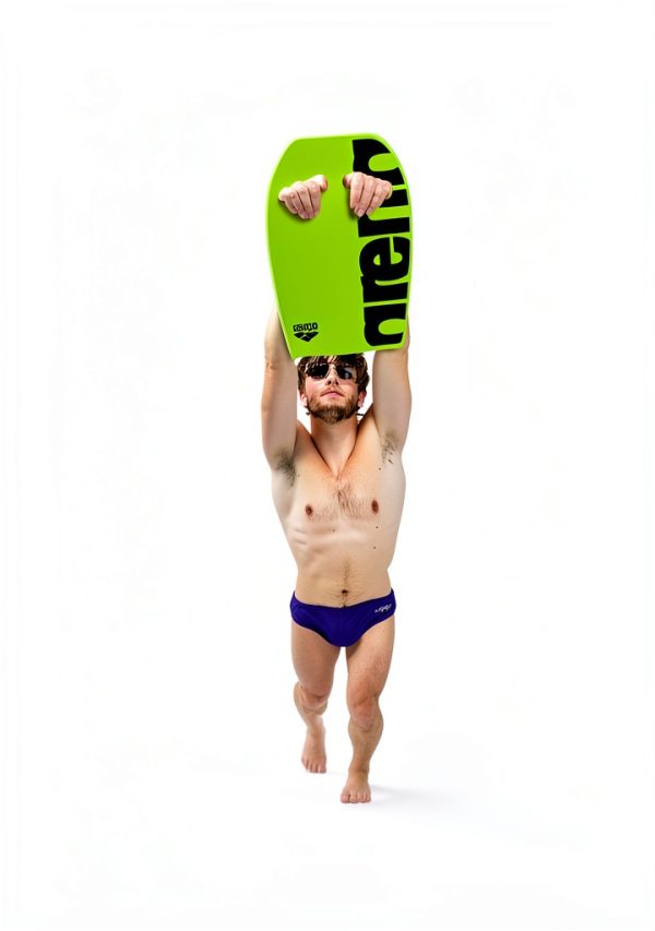 Arena Swim Kickboard One Size Silver EVA Foam Training Board-4