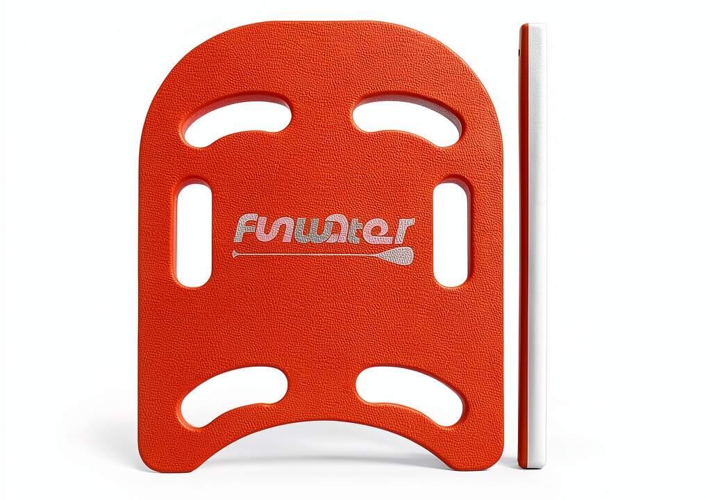 Adult using FunWater swimming kickboard in a pool