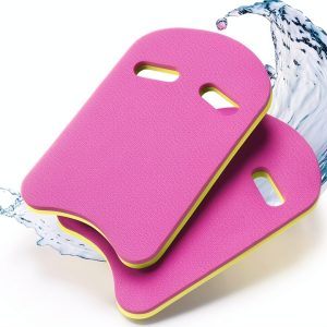 biguphate Swimming Kickboard Pink EVA Foam KB001 17.7x10.6x1.1 in-0