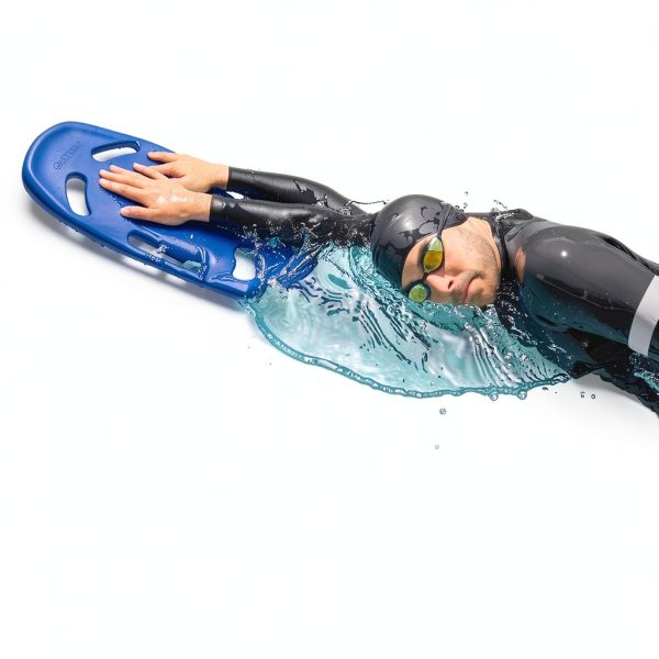 Swim Kickboard GoSports X5 Blue HDPE Youth Size 16-1