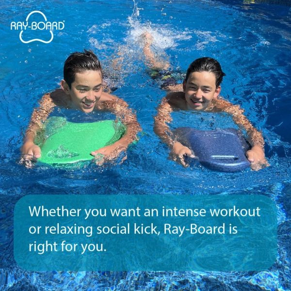 Kickboard Ray-Board Large Adult Turquoise Swim Training Board-9