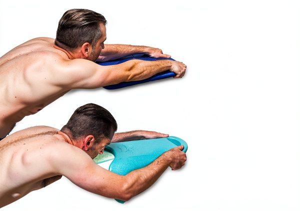 Kickboard Ray-Board Large Adult Turquoise Swim Training Board-5