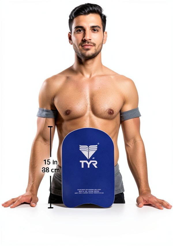 TYR Junior Kickboard Swimming Training Aid Blue One Size EVA Foam-5