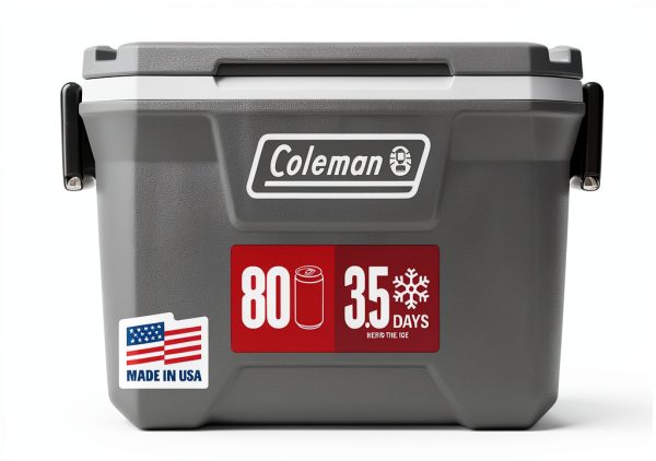 Coleman Classic Series Insulated Cooler – Rock Grey 150qt,-0