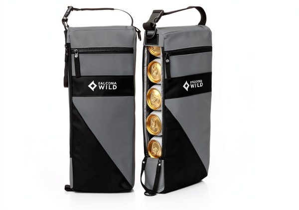 Golf Cooler Bag with 2 Ice Packs Falcona Wild Soft Insulated 6 Can-0